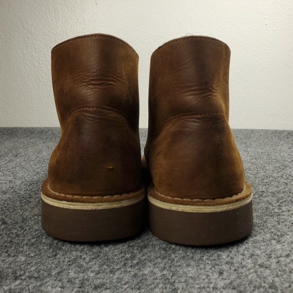 Clarks Chukka Boots Mens 13 Bushacre 3 Desert Brown Leather Beeswax Casual 15522 main image 12